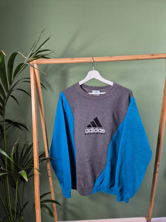 Vintage adidas 90s rework sweater maat L
