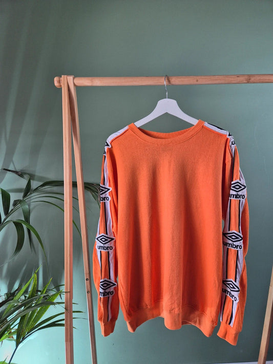 Umbro Rare 80s Tape Sleeve Sweatshirt Heren | L