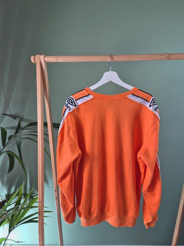 Vintage 80s rare Umbro tape Sleeve sweatshirt maat L