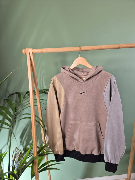 Vintage Nike center swoosh rework hoodie maat M