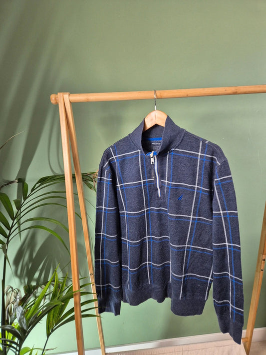 Nautica Quarter Zip Sweater Heren | L
