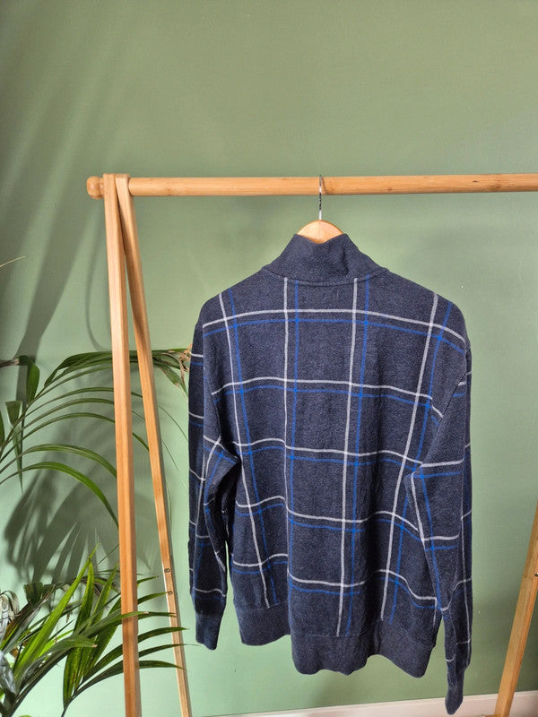 Vintage Nautica quarter zip sweater maat L