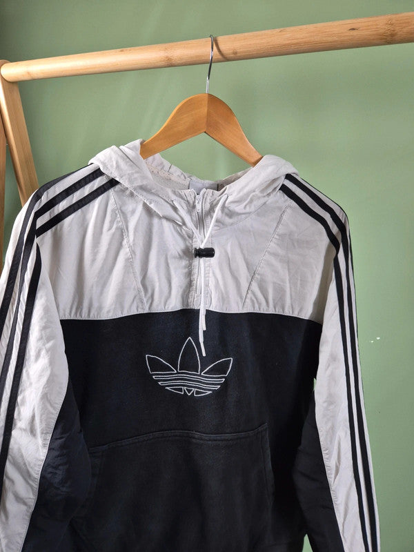 Vintage adidas quarter zip hoodie maat M