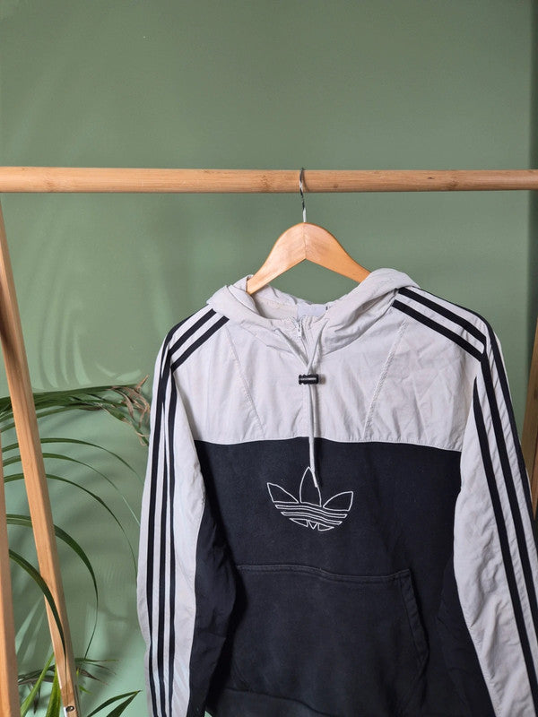 Vintage adidas quarter zip hoodie maat M