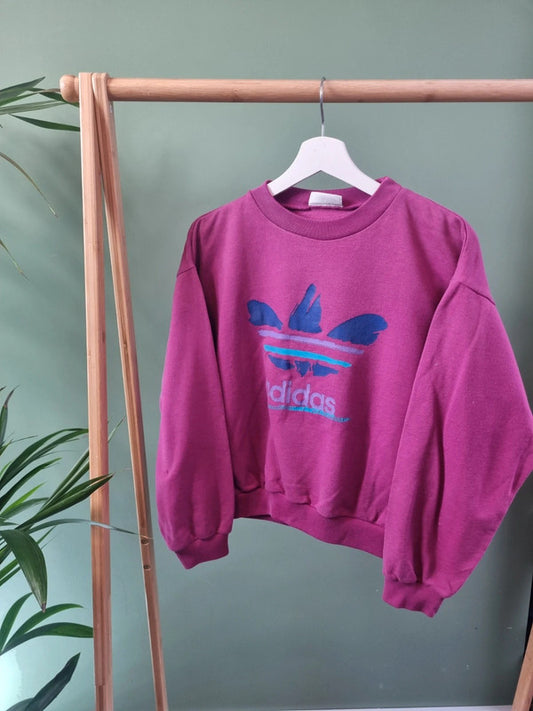 Adidas 80s logo sweater maat S