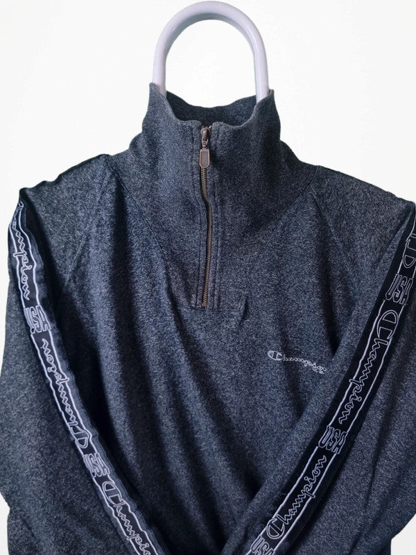 Vintage Champion USA made quarter zip sweater maat XXL
