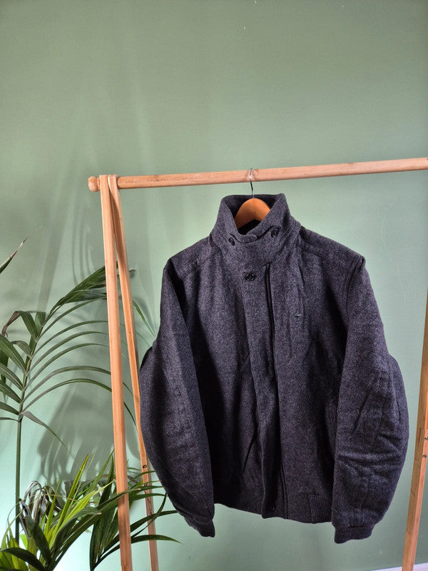 Vintage Lacoste winter wool jas maat L