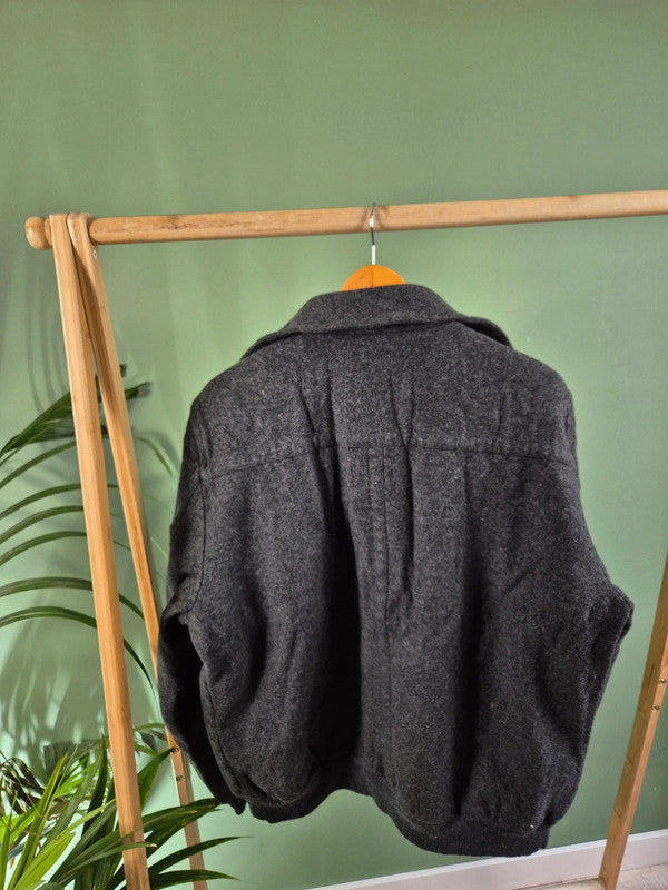 Vintage Lacoste winter wool jas maat L