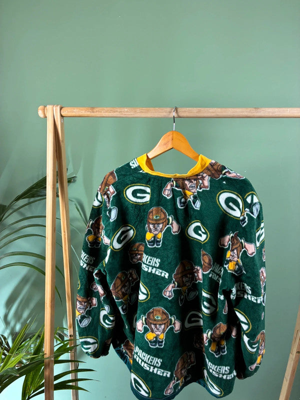 Vintage  Packers crazy fleece maat L