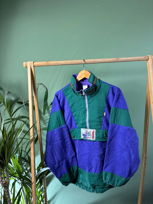 Vintage 90s Fleece Trui Heren | L
