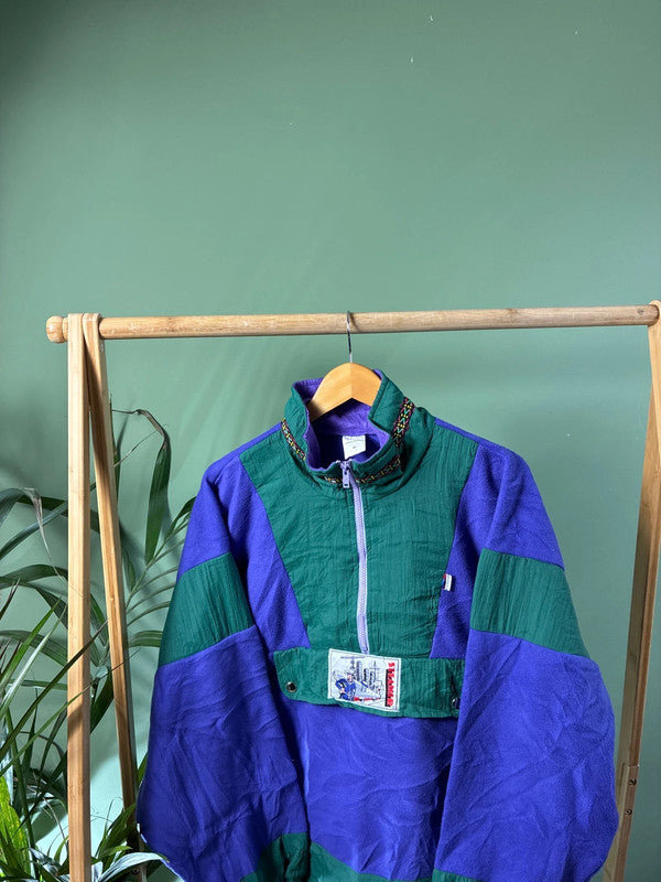 Vintage 90s fleece trui maat L