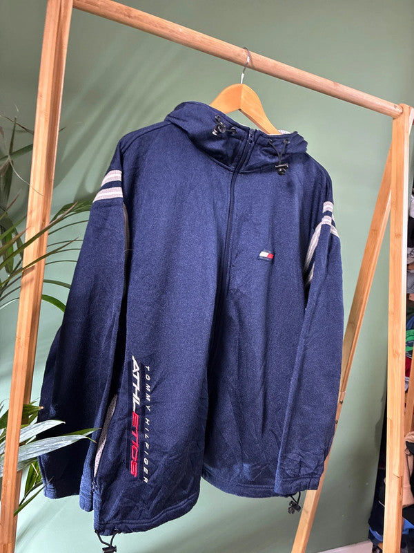 Vintage Tommy Hilfiger hooded zipper maat M