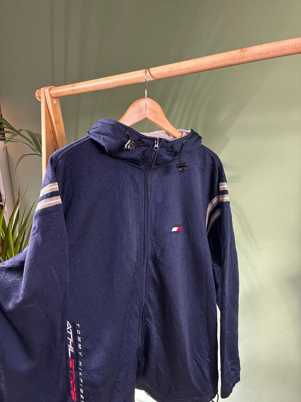 Vintage Tommy Hilfiger hooded zipper maat M