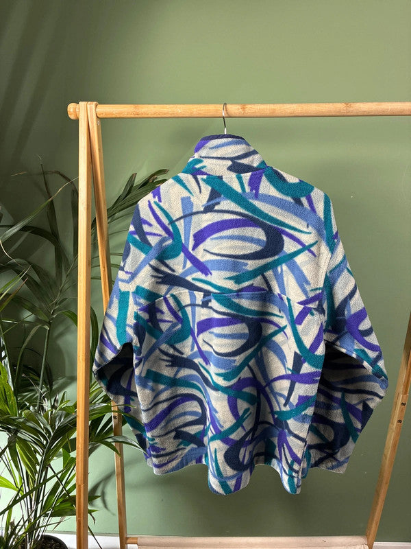 Vintage Lotto crazy fleece trui maat L