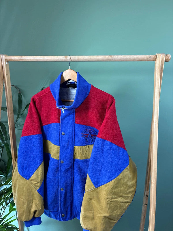 Vintage 90s crazy fleece jack maat L