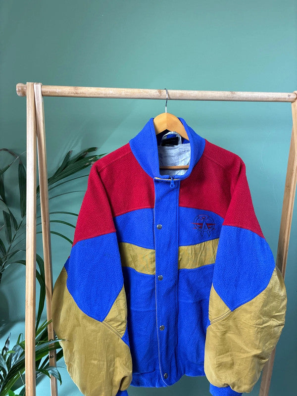 Vintage 90s crazy fleece jack maat L