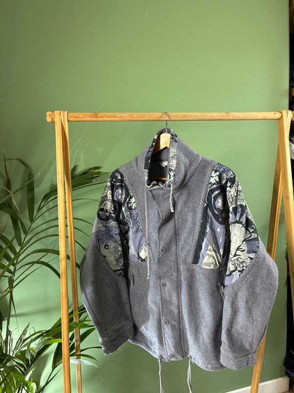 Vintage 90s crazy fleece jack maat M