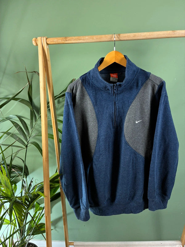 Vintage Nike quarter zip sweater maat XL