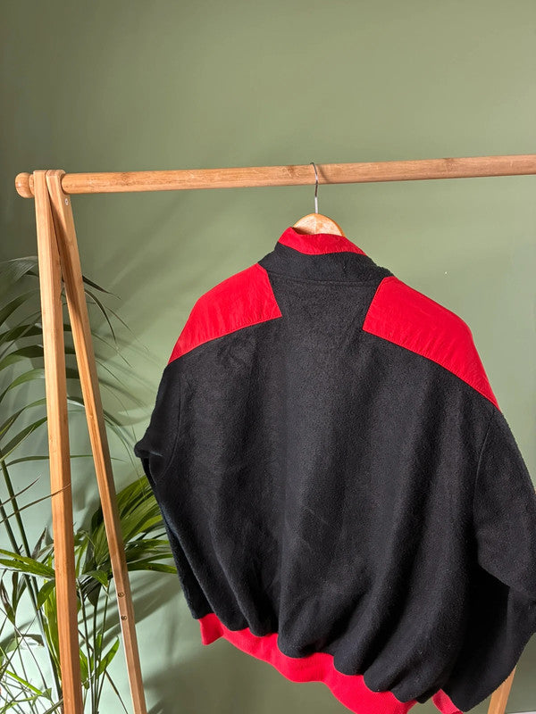 Vintage 90s crazy fleece zipper maat L
