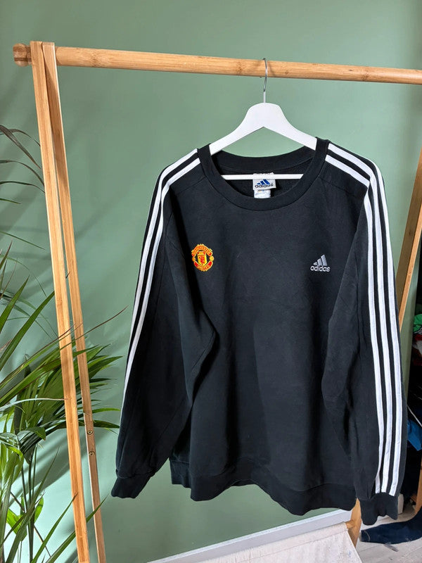 Vintage 90s Adidas 3-stripes sweatshirt maat XL