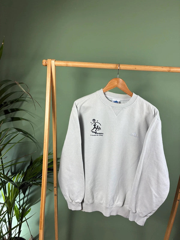 Vintage 90s Adidas sweater maat M