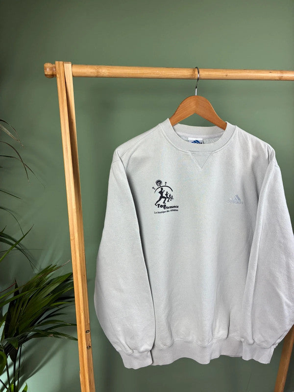 Vintage 90s Adidas sweater maat M