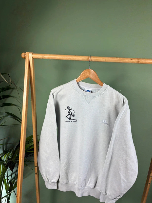 Vintage 90s Adidas sweater maat M