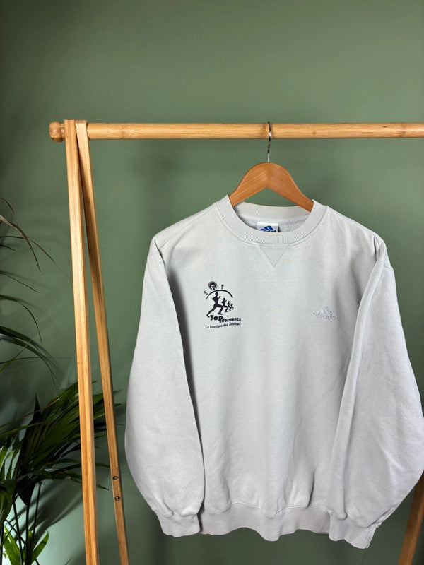 Vintage 90s Adidas sweater maat M
