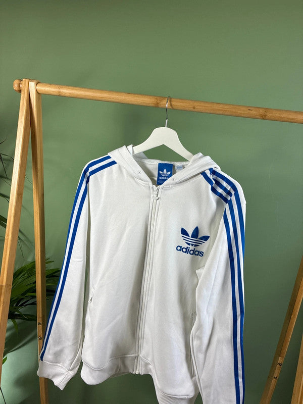 Vintage Adidas 3stripes zipper maat L