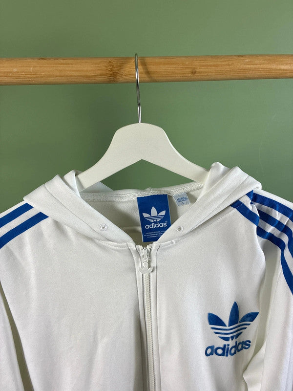 Vintage Adidas 3stripes zipper maat L