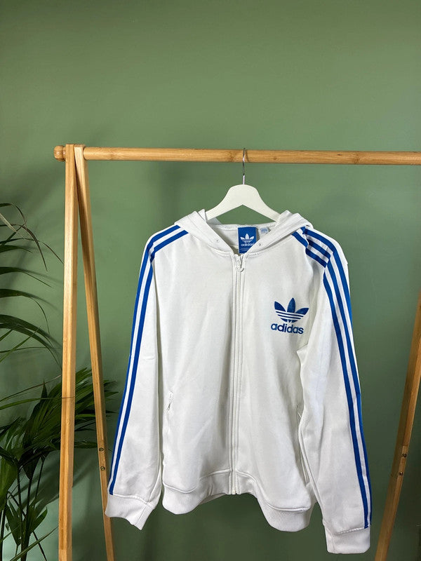 Vintage Adidas 3stripes zipper maat L