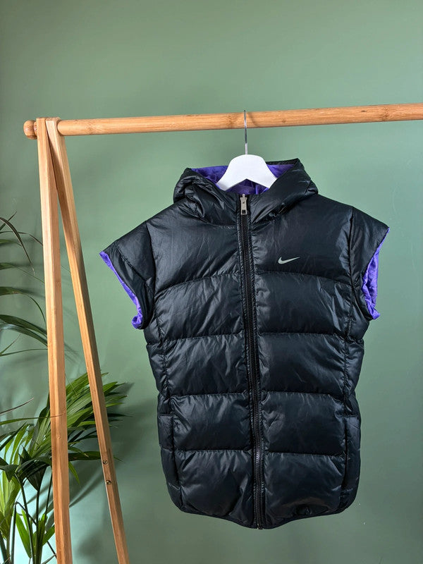 Vintage Nike reversibel padded bodywarmer maat S
