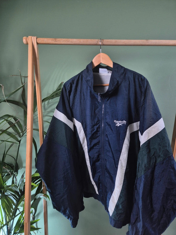 Reebok 90s back logo zipper maat XXL