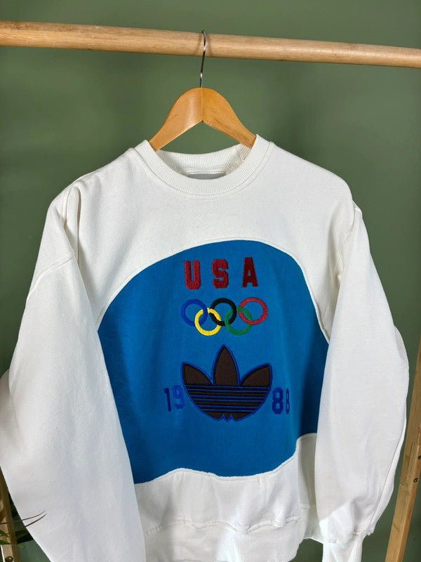 Vintage Adidas usa 88 ree sweater maat M