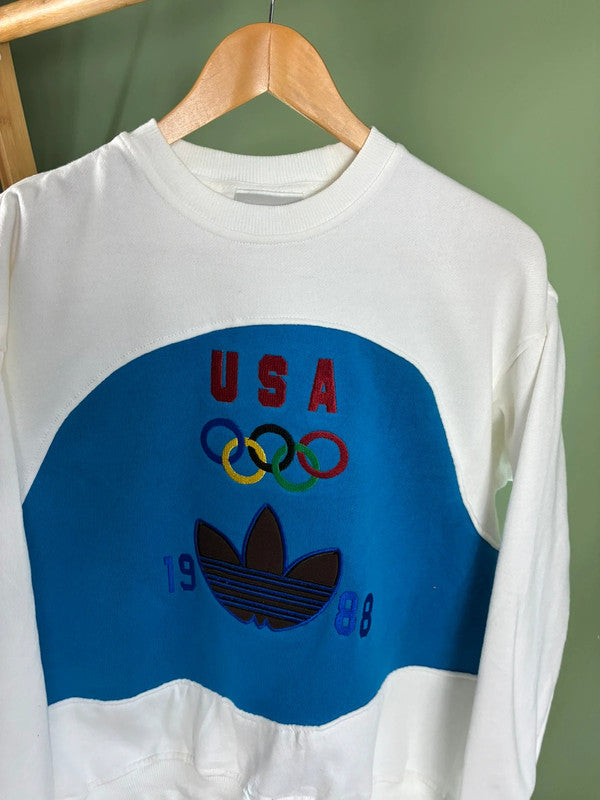 Vintage Adidas usa 88 ree sweater maat M