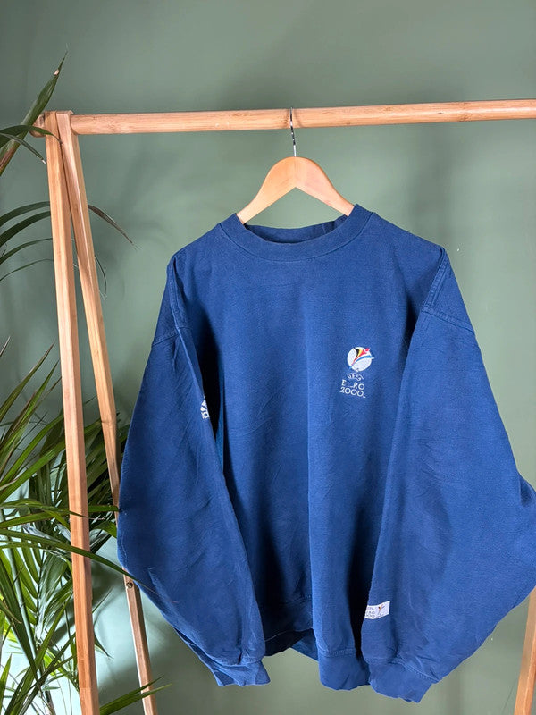 Vintage Adidas 00s uefa sweater maat XL