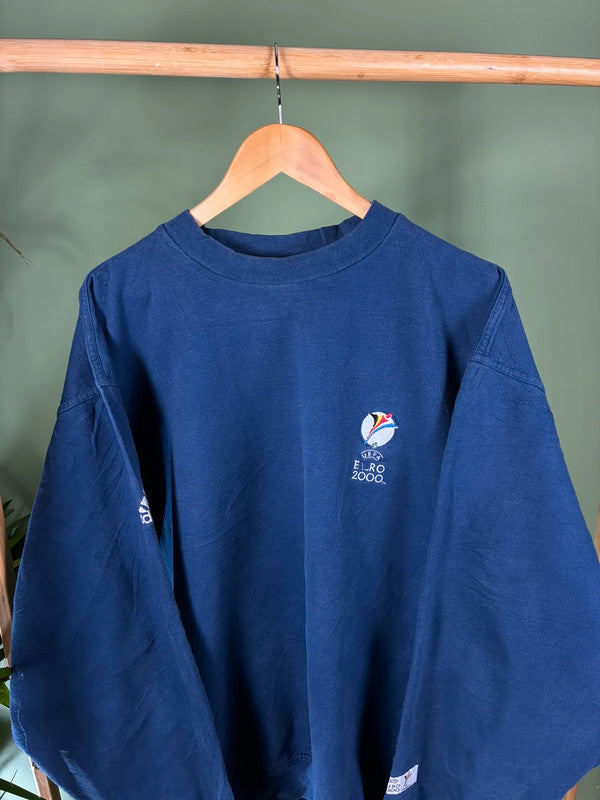 Vintage Adidas 00s uefa sweater maat XL