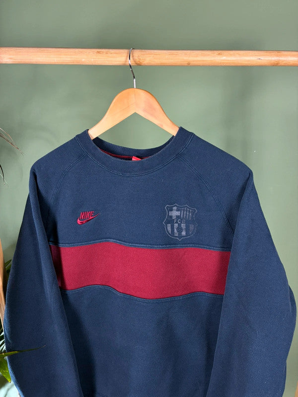 Vintage Nike fc Barcelona sweater maat XL