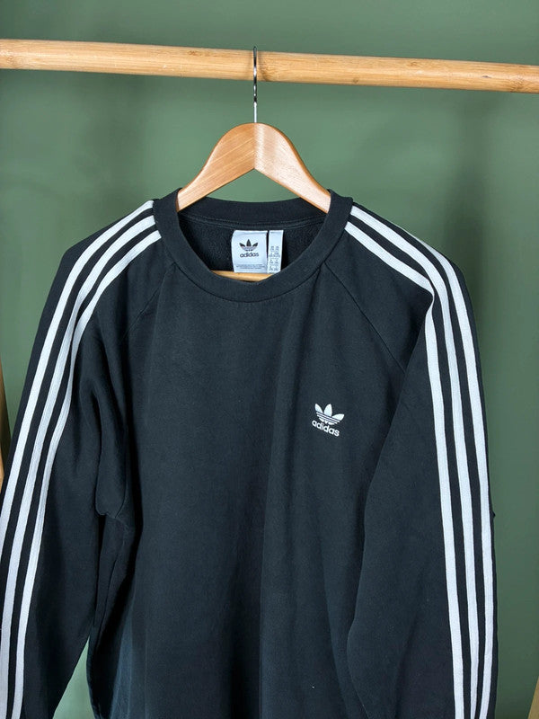 Vintage Adidas 3-stripes sweater maat XXL