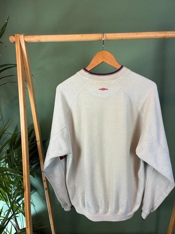 Vintage 90s Umbro front logo sweater maat L