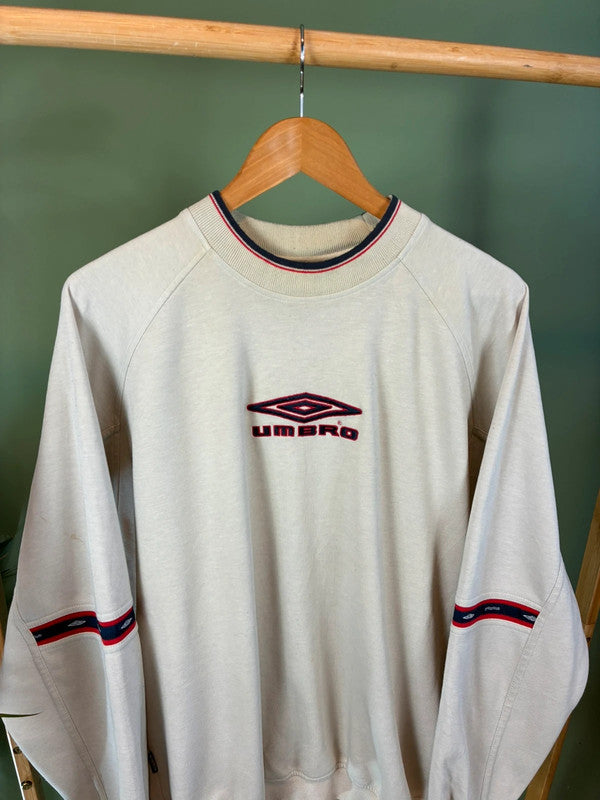 Vintage 90s Umbro front logo sweater maat L
