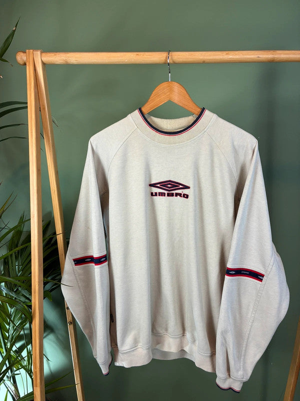 Vintage 90s Umbro front logo sweater maat L