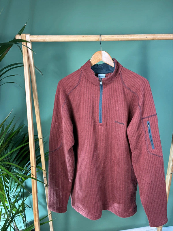 Vintage Columbia is quarter zip sweater maat XL