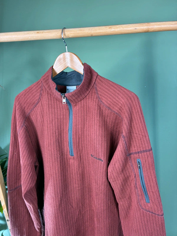 Vintage Columbia is quarter zip sweater maat XL