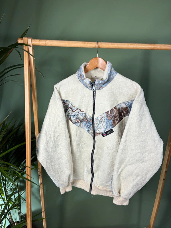 Vintage 90s crazy fleece vest maat S