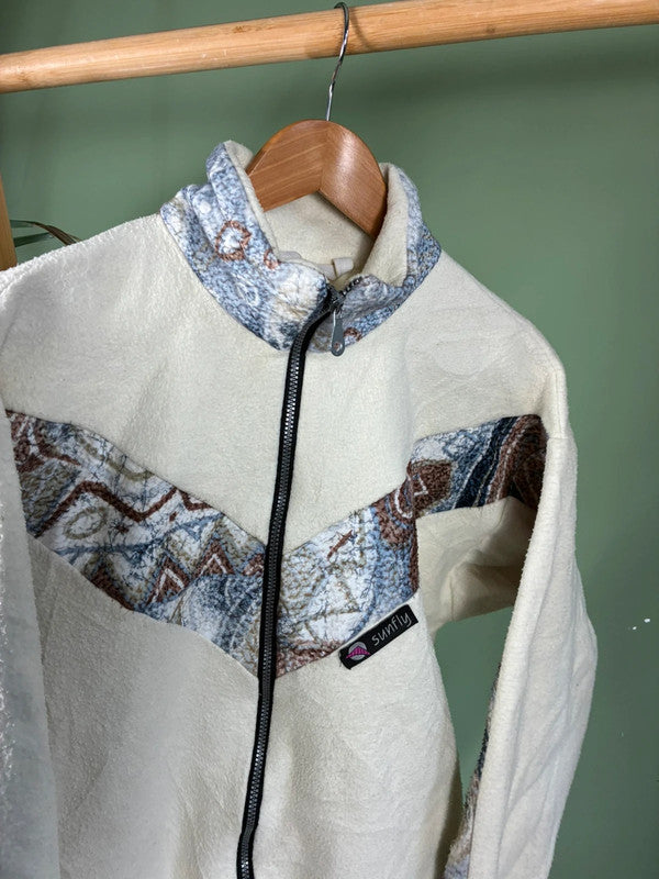 Vintage 90s crazy fleece vest maat S
