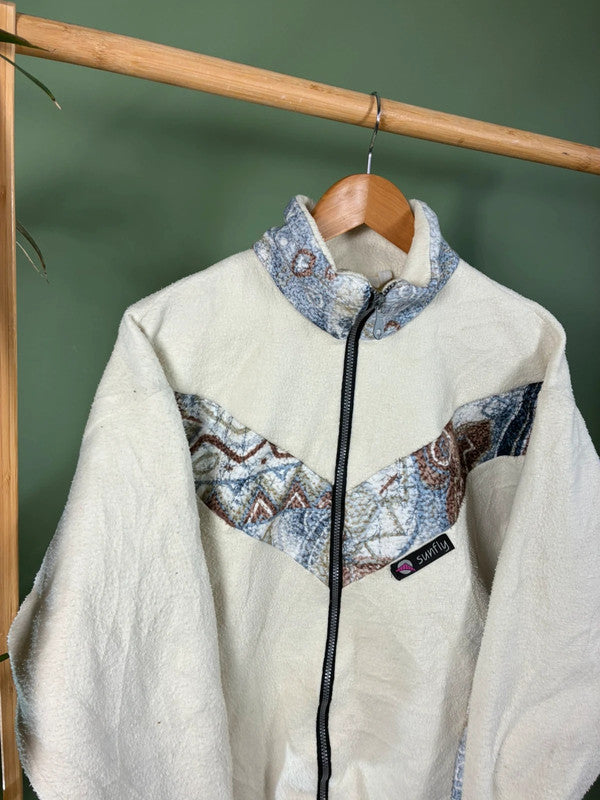 Vintage 90s crazy fleece vest maat S