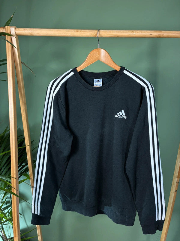 Vintage Adidas 3-stripes sweater maat M