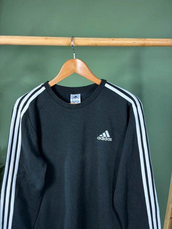 Vintage Adidas 3-stripes sweater maat M