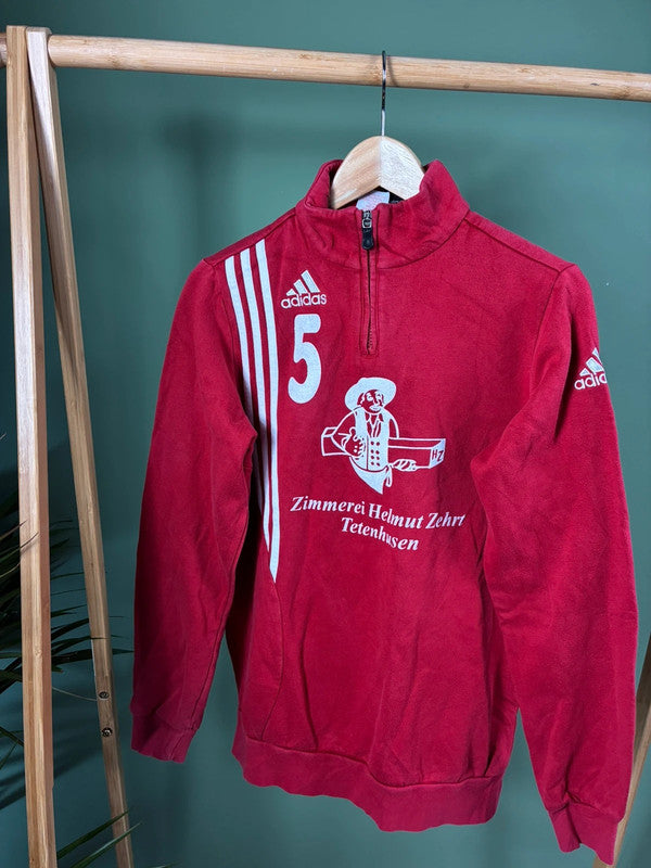 Vintage Adidas quarter zip sweatshirt maat S